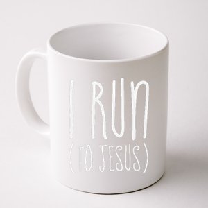 I Run Towards Jesus Christian Coffee Mug