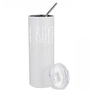 I Run Towards Jesus Christian Stainless Steel Tumbler