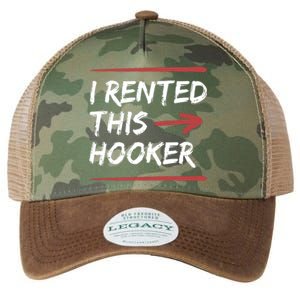 I Rented This Hooker Offensive Funny Legacy Tie Dye Trucker Hat