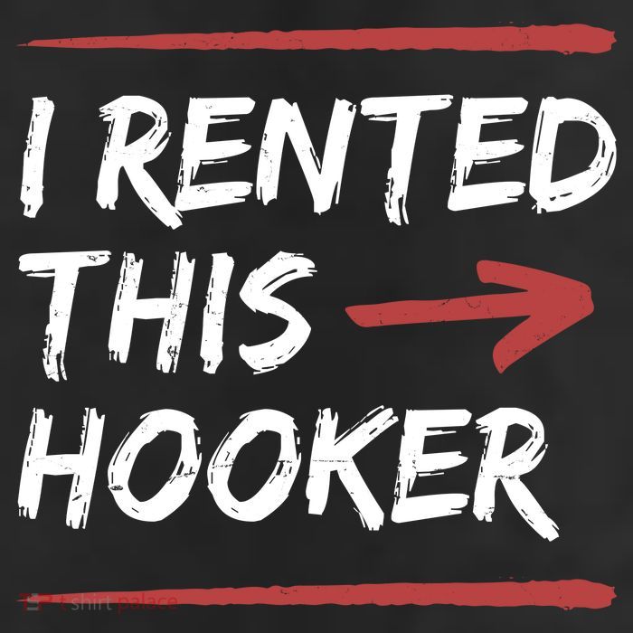 I Rented This Hooker Offensive Funny 7 Panel Mesh Trucker Snapback Hat