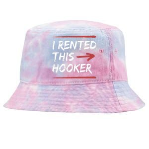 I Rented This Hooker Offensive Funny Tie-Dyed Bucket Hat