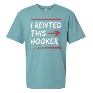 I Rented This Hooker Offensive Funny Sueded Cloud Jersey T-Shirt