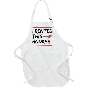 I Rented This Hooker Offensive Funny Full-Length Apron With Pockets