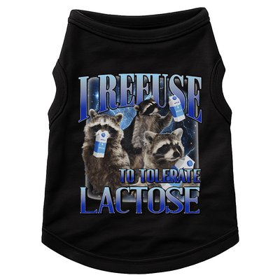 I Refuse To Tolerate Lactose Racoon Meme Lactose Intolerant Doggie Tank