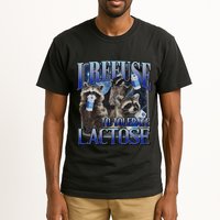 I Refuse To Tolerate Lactose Racoon Meme Lactose Intolerant Tall T-Shirt
