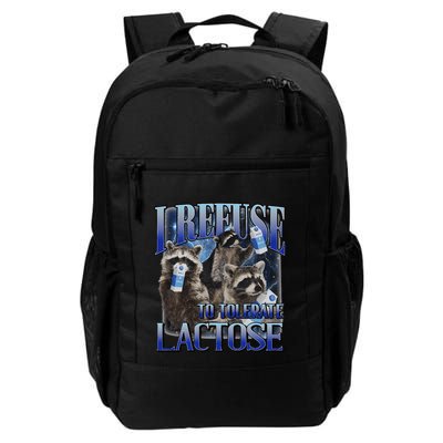I Refuse To Tolerate Lactose Racoon Meme Lactose Intolerant Daily Commute Backpack