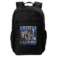 I Refuse To Tolerate Lactose Racoon Meme Lactose Intolerant Backpack