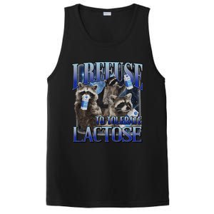 I Refuse To Tolerate Lactose Racoon Meme Lactose Intolerant PosiCharge Competitor Tank