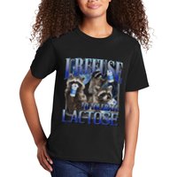 I Refuse To Tolerate Lactose Racoon Meme Lactose Intolerant Kids T-Shirt