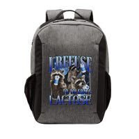 I Refuse To Tolerate Lactose Racoon Meme Lactose Intolerant Vector Backpack