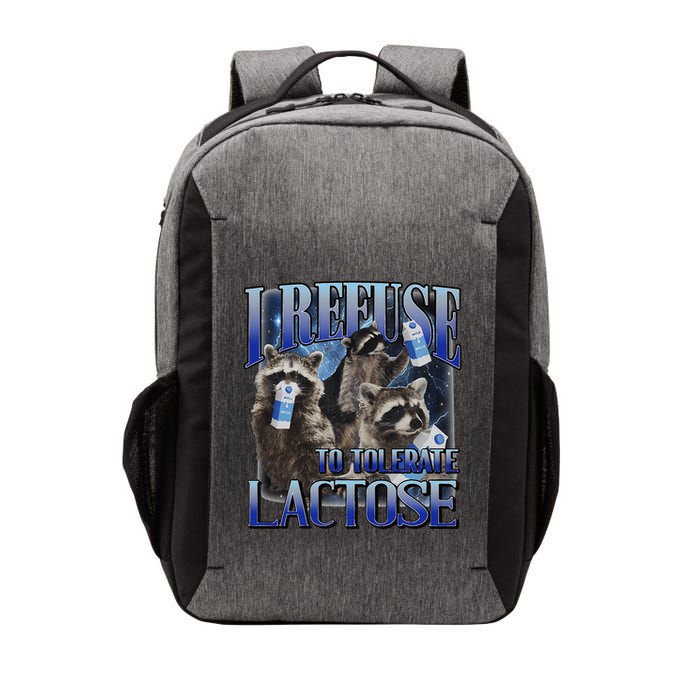 I Refuse To Tolerate Lactose Racoon Meme Lactose Intolerant Vector Backpack