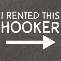 I Rented This Hooker Right No Scratch Cotton Canvas Backpack