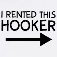 I Rented This Hooker Right No Scratch Garment-Dyed Sweatshirt