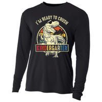 I'm Ready To Crush Kindergarten Dinosaur Back To School Cooling Performance Long Sleeve Crew