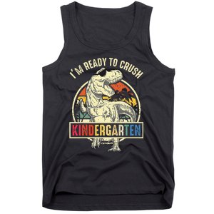 I'm Ready To Crush Kindergarten Dinosaur Back To School Tank Top