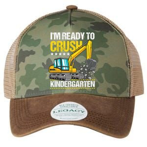 Im Ready To Crush Kindergarten Construction Vehicle Boy Legacy Tie Dye Trucker Hat