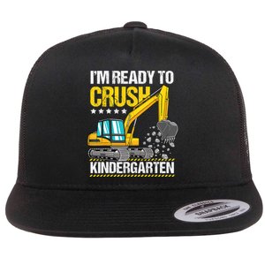 Im Ready To Crush Kindergarten Construction Vehicle Boy Flat Bill Trucker Hat