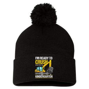 Im Ready To Crush Kindergarten Construction Vehicle Boy Pom Pom 12in Knit Beanie