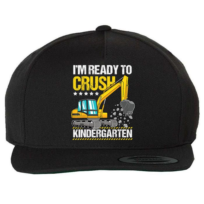 Im Ready To Crush Kindergarten Construction Vehicle Boy Wool Snapback Cap