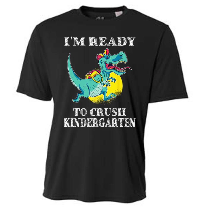 I'm Ready To Crush Kindergarten Trex Dinosaur Back To School Cooling Performance Crew T-Shirt