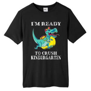 I'm Ready To Crush Kindergarten Trex Dinosaur Back To School Tall Fusion ChromaSoft Performance T-Shirt