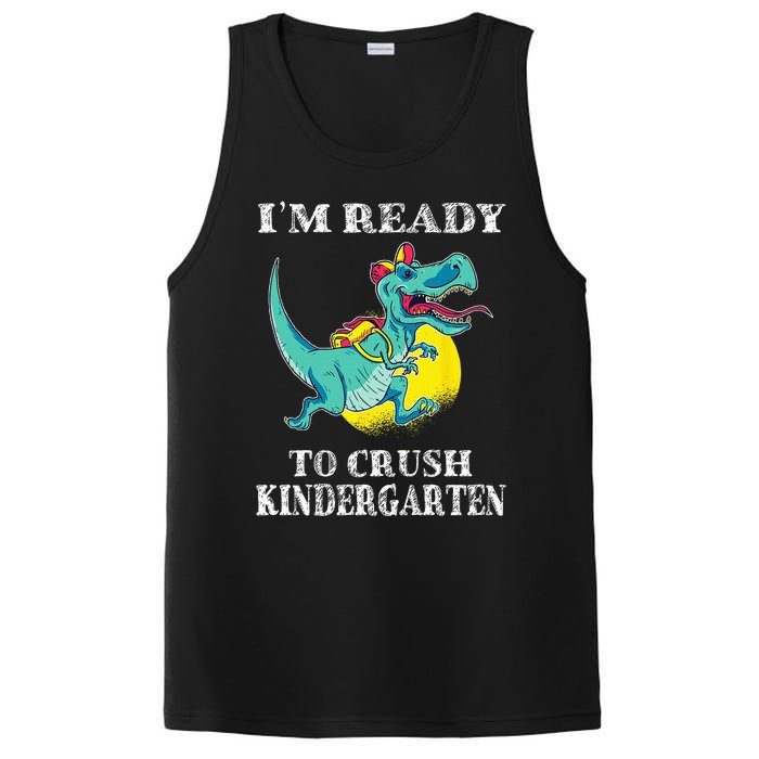 I'm Ready To Crush Kindergarten Trex Dinosaur Back To School PosiCharge Competitor Tank