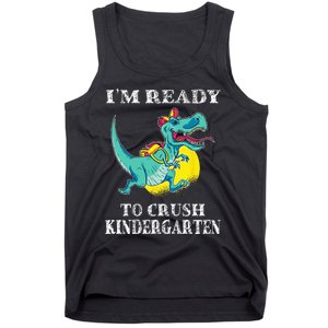 I'm Ready To Crush Kindergarten Trex Dinosaur Back To School Tank Top