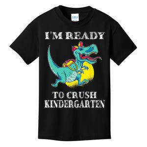 I'm Ready To Crush Kindergarten Trex Dinosaur Back To School Kids T-Shirt