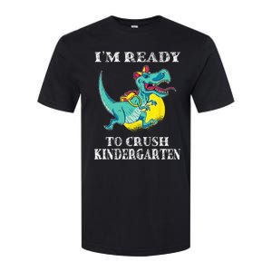 I'm Ready To Crush Kindergarten Trex Dinosaur Back To School Softstyle CVC T-Shirt