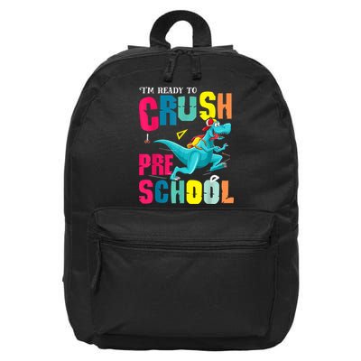 Im Ready To Crush Preschool Trex Dinosaur Back To School 16 in Basic Backpack