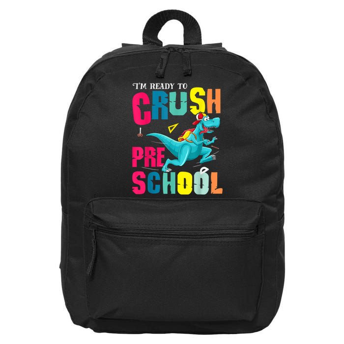 Im Ready To Crush Preschool Trex Dinosaur Back To School 16 in Basic Backpack
