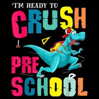 Im Ready To Crush Preschool Trex Dinosaur Back To School 16 in Basic Backpack