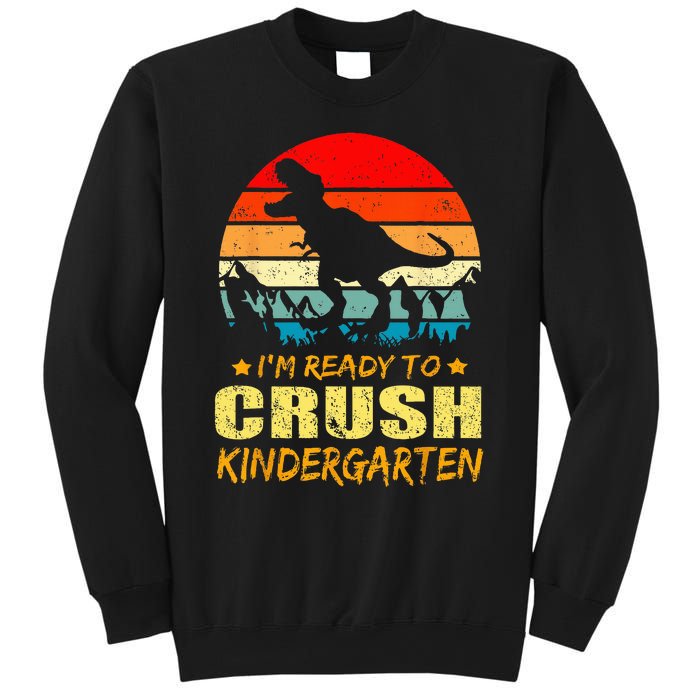 I'm Ready To Crush Kindergarten TRex Dinosaur Back To School Sweatshirt