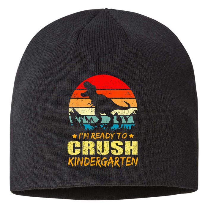 I'm Ready To Crush Kindergarten TRex Dinosaur Back To School Sustainable Beanie