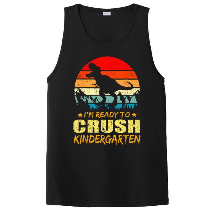 I'm Ready To Crush Kindergarten TRex Dinosaur Back To School PosiCharge Competitor Tank