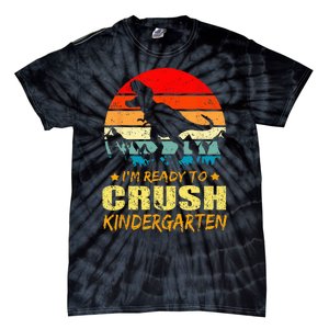 I'm Ready To Crush Kindergarten TRex Dinosaur Back To School Tie-Dye T-Shirt