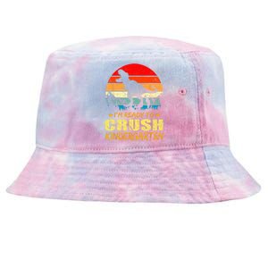 I'm Ready To Crush Kindergarten TRex Dinosaur Back To School Tie-Dyed Bucket Hat