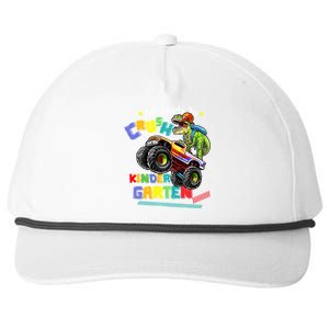 I'm Ready To Crush Kindergarten Dinosaur Back To School Kids Snapback Five-Panel Rope Hat