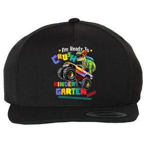 I'm Ready To Crush Kindergarten Dinosaur Back To School Kids Wool Snapback Cap