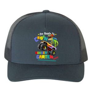 I'm Ready To Crush Kindergarten Dinosaur Back To School Kids Yupoong Adult 5-Panel Trucker Hat