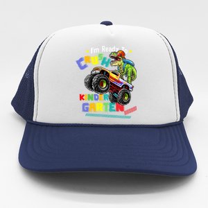 I'm Ready To Crush Kindergarten Dinosaur Back To School Kids Trucker Hat