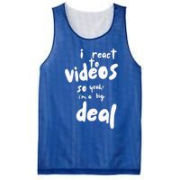 I React To Videos So IM A Big Deal Mesh Reversible Basketball Jersey Tank