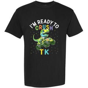 I'm Ready To Crush TK Dinosaur Back To School TK Funny Garment-Dyed Heavyweight T-Shirt