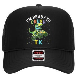 I'm Ready To Crush TK Dinosaur Back To School TK Funny High Crown Mesh Back Trucker Hat