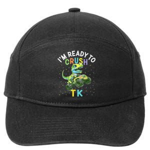 I'm Ready To Crush TK Dinosaur Back To School TK Funny 7-Panel Snapback Hat