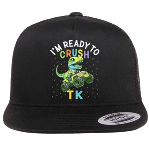 I'm Ready To Crush TK Dinosaur Back To School TK Funny Flat Bill Trucker Hat