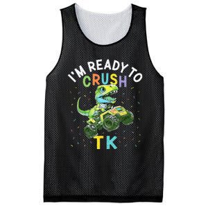 I'm Ready To Crush TK Dinosaur Back To School TK Funny Mesh Reversible Basketball Jersey Tank