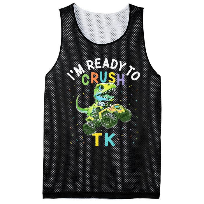 I'm Ready To Crush TK Dinosaur Back To School TK Funny Mesh Reversible Basketball Jersey Tank