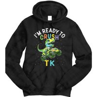 I'm Ready To Crush TK Dinosaur Back To School TK Funny Tie Dye Hoodie