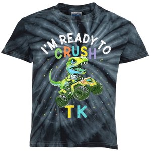 I'm Ready To Crush TK Dinosaur Back To School TK Funny Kids Tie-Dye T-Shirt